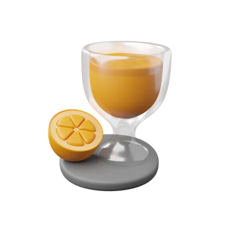 Zumo de naranja  3D Icon