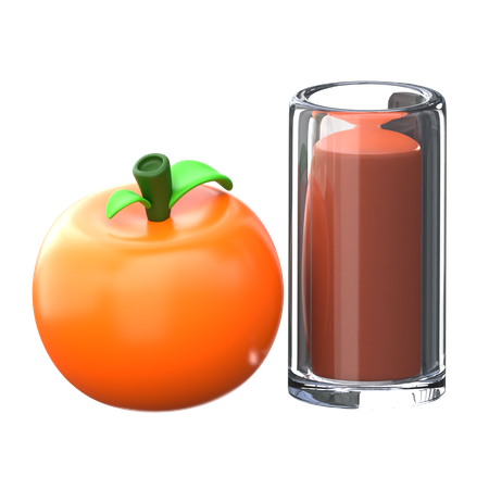 Zumo de naranja  3D Icon