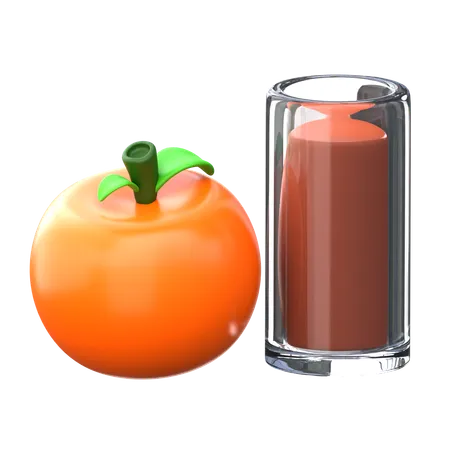 Zumo de naranja  3D Icon