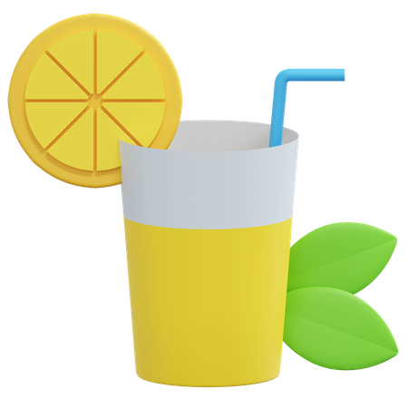 Zumo de naranja  3D Icon