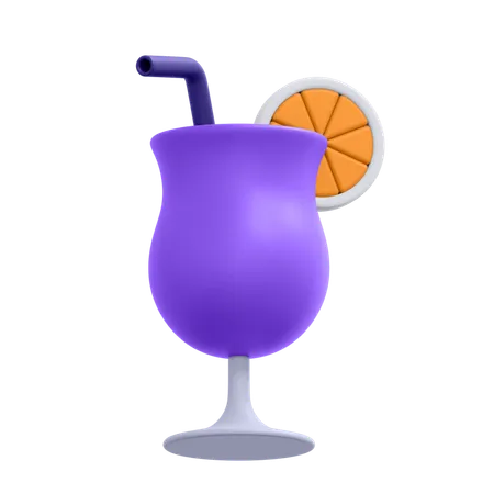 Zumo de naranja  3D Icon