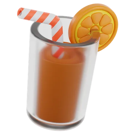 Zumo de naranja  3D Icon