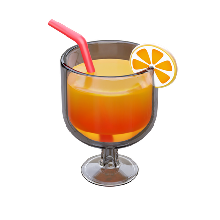 Zumo de naranja  3D Icon