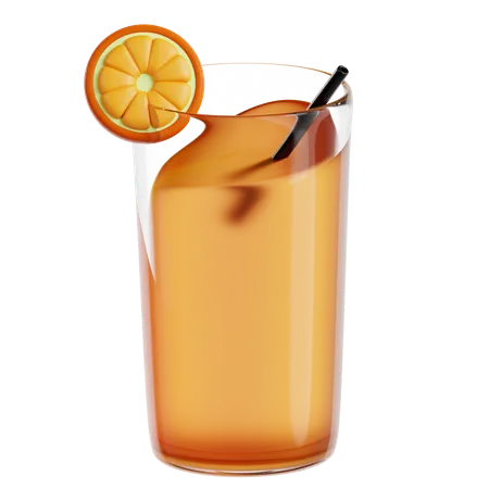 Zumo de naranja  3D Icon