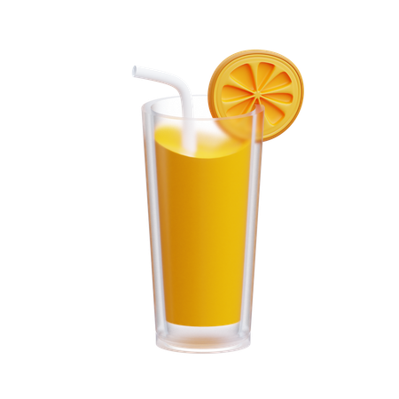 Zumo de naranja  3D Icon