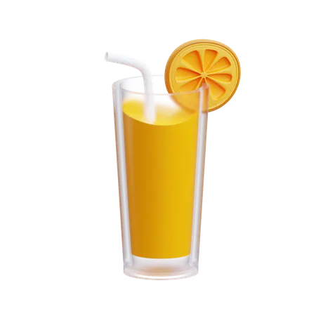 Zumo de naranja  3D Icon