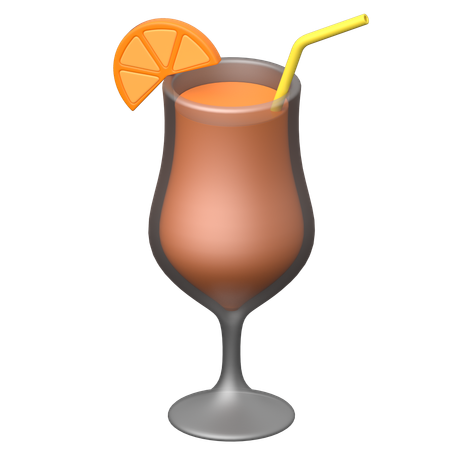 Zumo de naranja  3D Icon