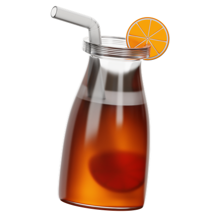 Zumo de naranja  3D Icon