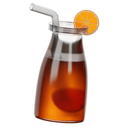 Zumo de naranja  3D Icon