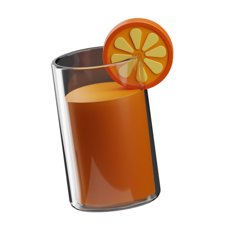 Zumo de naranja  3D Icon