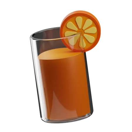 Zumo de naranja  3D Icon