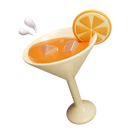 Zumo de naranja  3D Icon