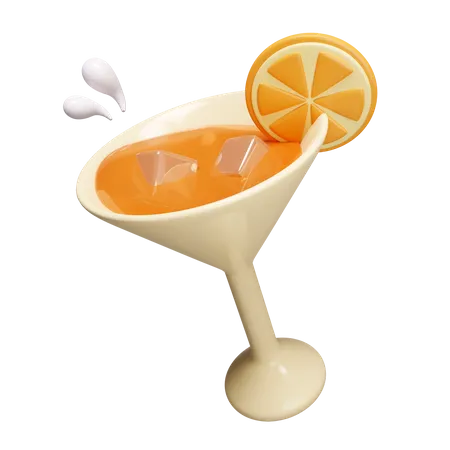 Zumo de naranja  3D Icon