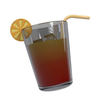 Zumo de naranja  3D Icon