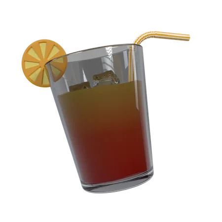 Zumo de naranja  3D Icon