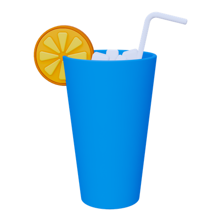 Zumo de naranja  3D Icon