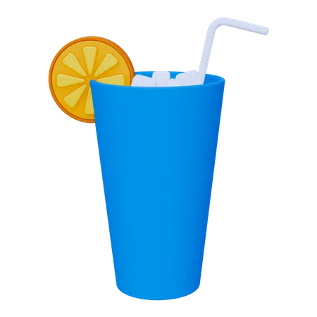 Zumo de naranja  3D Icon