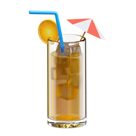 Zumo de naranja  3D Icon