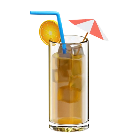 Zumo de naranja  3D Icon