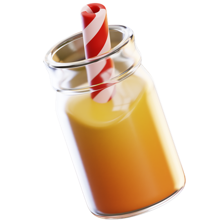 Zumo de naranja  3D Icon