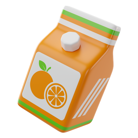 Zumo de naranja  3D Icon