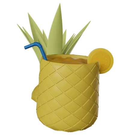 Jugo de piña  3D Icon