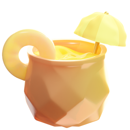 Jugo de piña  3D Icon