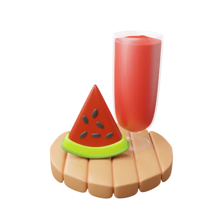 Jugo de sandía  3D Icon