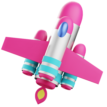 Juguete cohete  3D Icon
