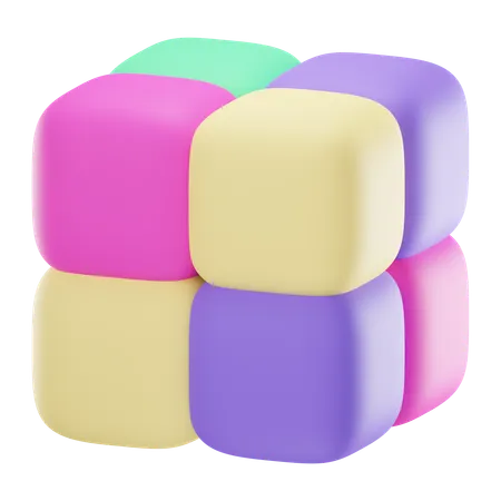 Juguete rubik  3D Icon