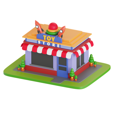 Tienda de juguetes  3D Icon