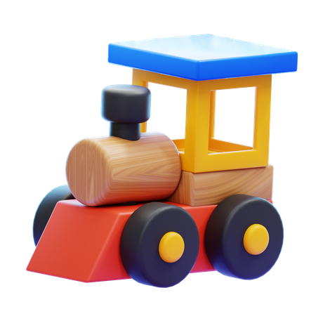 Juguetes de tren  3D Icon