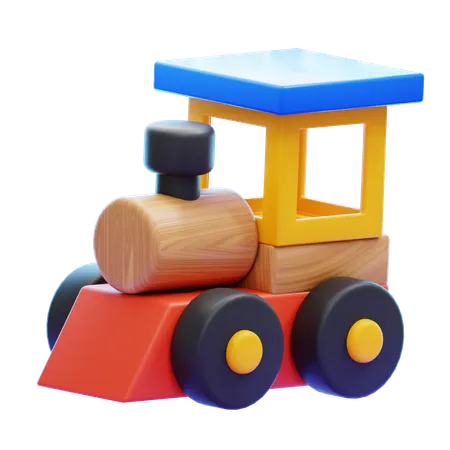 Juguetes de tren  3D Icon