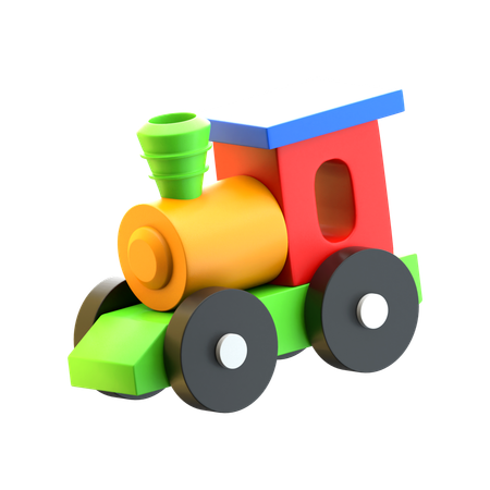 Juguetes de tren  3D Icon