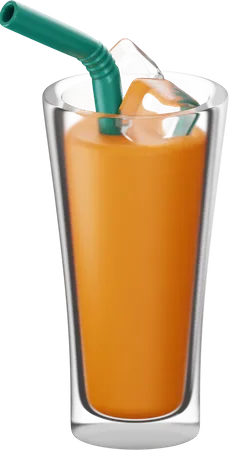 Juice Glass 3D Icon