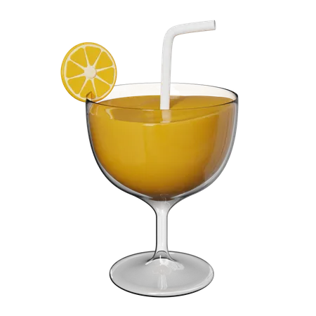 Juice Glass 3D Icon