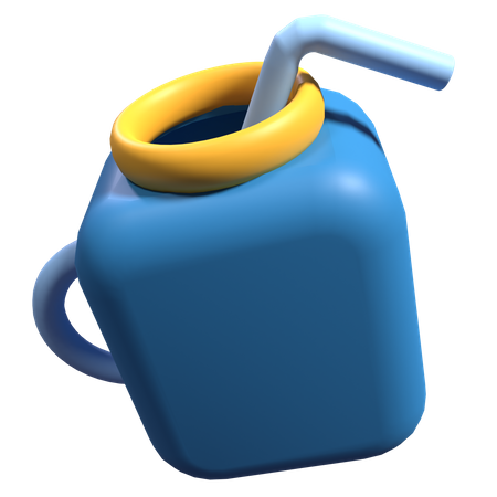 Juice Mug  3D Illustration