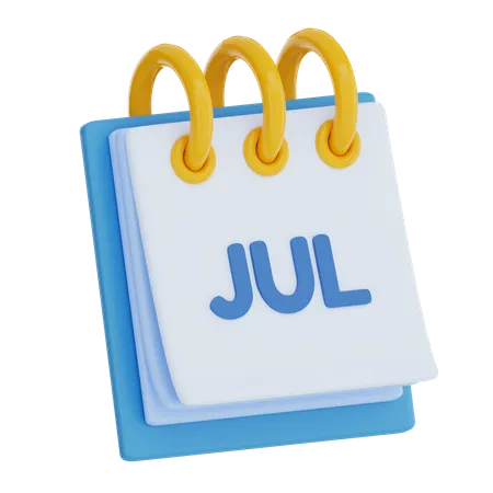 Juillet  3D Icon