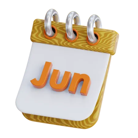 Juin  3D Icon