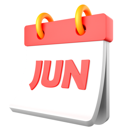 Juin  3D Icon