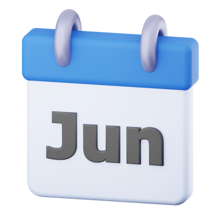 Juin  3D Icon