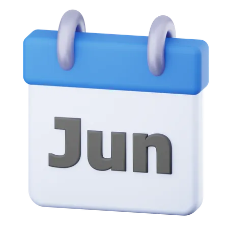 Juin  3D Icon