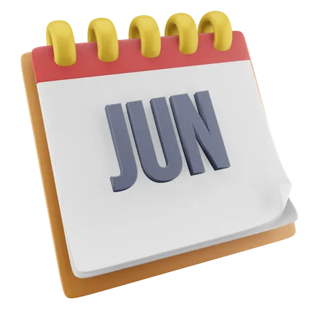 Juin  3D Icon