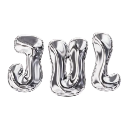 Jul Month  3D Icon