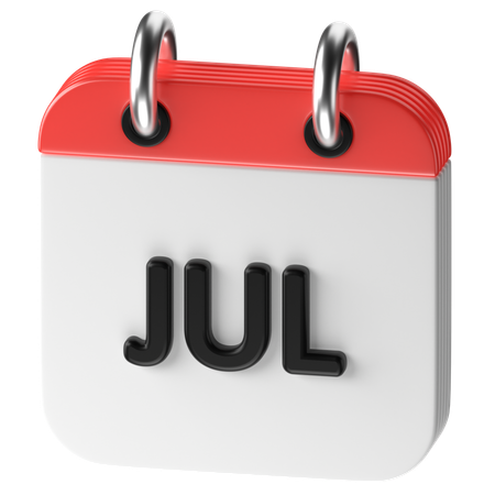 July  3D Icon