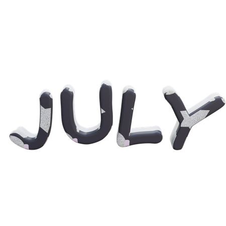 July  3D Icon