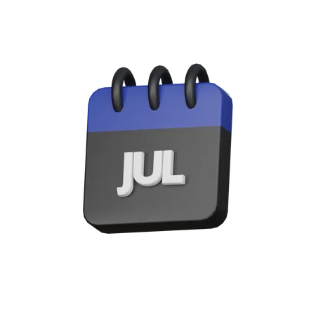 July  3D Icon