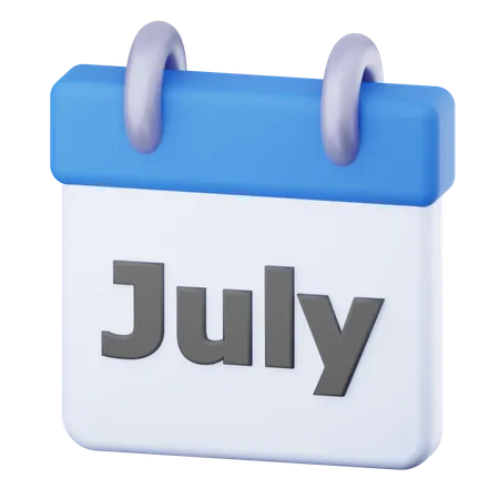 July  3D Icon