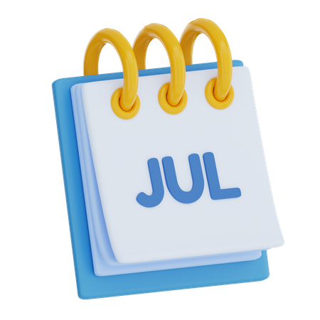 July  3D Icon