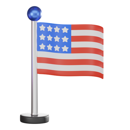 July 4  3D Icon